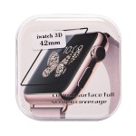 Защитное стекло для Apple Watch/Watch 2/Watch 3 42mm 3D Черное