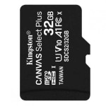 Карта памяти microSDHC 64Gb Class 10 Canvas Select Plus A1 100MB/s Kingston