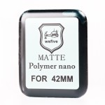 Защитная пленка для Apple Watch/2/3 42mm Polymer nano матовая Черная
