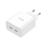 Сетевая зарядка Type-C Hoco C108A (PD20W/PD15W) Белая