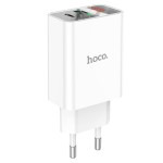 Сетевая зарядка Type-C/USB Hoco C100A (QC/PD 20W) Белая