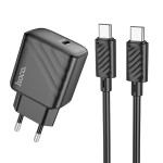 Сетевая зарядка Type-C Hoco CS22A Value (PD 30W + Type-C) Черная