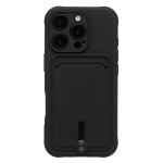 Чехол для iPhone 16 Pro SC304 с картхолдером силикон Черный