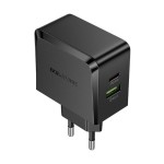 Сетевая зарядка Type-C/USB Borofone BAS63A Smart (QC3.0/PD 65W) Черная