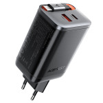 Сетевая зарядка Type-C/USB Acefast A111 (QC3.0/PD67W/GaN + Type-C) Черная