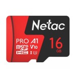 Карта памяти microSDHC 16Gb Class 10 UHS-1 100MB/s Netac P500 Extreme Pro с адаптером SD