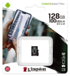 Карта памяти microSDXC 128Gb Class 10 UHS-1 (100MB/s) Kingston Canvas Select Plus A1 с адаптером SD